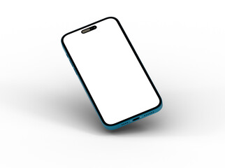 Poster - Mockup - mobile smartphone device digital isolated 3d