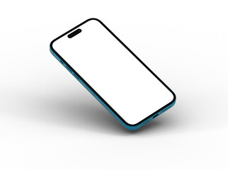 Aufkleber - Mockup - smartphone  With Blank Screen in 3d