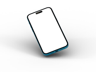 Poster - Smartphone frame less blank screen. Mockup generic device. 3d