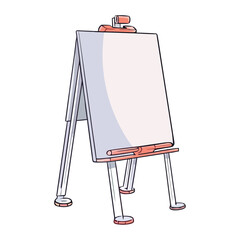 Canvas Print - art easel, empty design