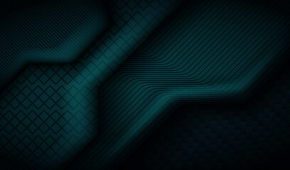 green overlapping combination modern dark abstract background