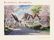 Troisdorf: Post card design with Town in Germany and the city name Troisdorf