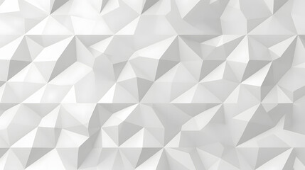 Wall Mural - Seamless elegant subtle white embossed porcelain background texture transparent overlay. Abstract minimalist geometric triangle lowpoly mosaic pattern. Displacement, bump or height map 