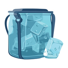 Poster - Fresh cooler container with ice