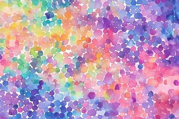 Poster - multicolored circles on a background generative ai