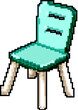 furniture kid chair game pixel art retro vector. bit furniture kid chair. old vintage illustration