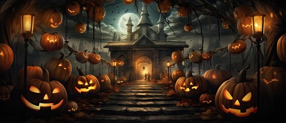 Halloween Banner promo sale  Generative AI