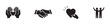 © yukipon00 - Friendship partnership handshake and love line icons.