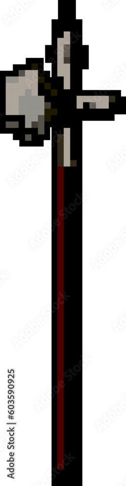 old medieval weapon game pixel art retro vector. bit old medieval ...