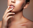 © beauty_objects - Beauty face of young model woman with clean skin, sensual lips