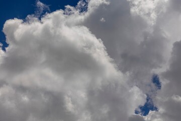 Canvas Print - blue sky with clouds