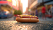 hot dog on the street