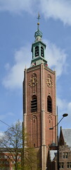 Sticker - Historical Church in the Old Town of The Hague, the Capital of the Netherlands