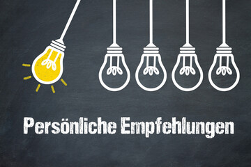 Poster - Persönliche Empfehlungen	