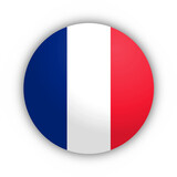 Fototapeta Paryż - Flaga Francji Przyciski