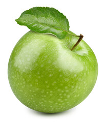 Wall Mural - Green apple isolated on white background