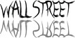 © Antonio - Wall Street finacial districtNew York text sign illustration on White background