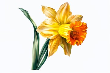 Wall Mural - Amazing and attractive image of daffodil AI-Generated