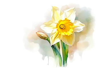 Wall Mural - Amazing and attractive image of daffodil AI-Generated