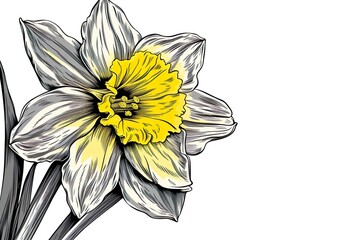 Wall Mural - Amazing and attractive image of daffodil AI-Generated