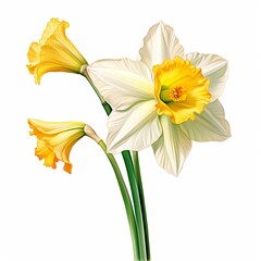Wall Mural - Amazing and attractive image of daffodil AI-Generated