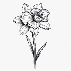 Wall Mural - Amazing and attractive image of daffodil AI-Generated