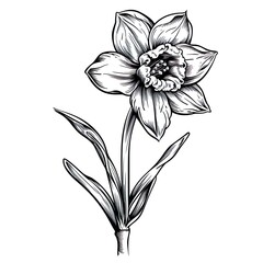 Wall Mural - Amazing and attractive image of daffodil AI-Generated
