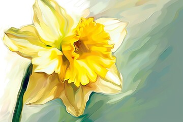 Wall Mural - Amazing and attractive image of daffodil AI-Generated