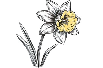Wall Mural - Amazing and attractive image of daffodil AI-Generated