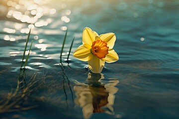 Wall Mural - Amazing and attractive image of daffodil AI-Generated