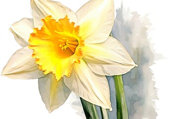 Wall Mural - Amazing and attractive image of daffodil AI-Generated