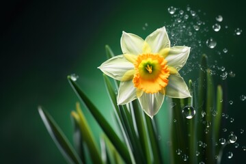Wall Mural - Amazing and attractive image of daffodil AI-Generated