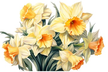 Wall Mural - Amazing and attractive image of daffodil AI-Generated