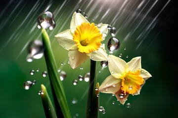 Wall Mural - Amazing and attractive image of daffodil AI-Generated