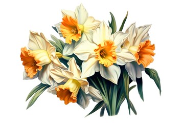 Wall Mural - Amazing and attractive image of daffodil AI-Generated