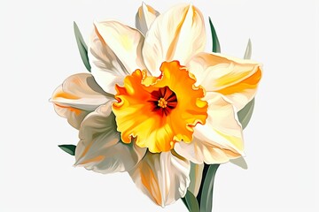 Wall Mural - Amazing and attractive image of daffodil AI-Generated