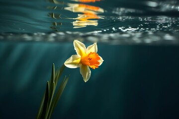 Wall Mural - Amazing and attractive image of daffodil AI-Generated