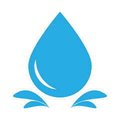 Poster - falling water icon vector