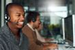 © Tamani C/peopleimages.com - Call center, customer service and male consultant in office doing online consultation. Communication, contact us and salesman or telemarketing agent working on crm strategy with headset in workplace.