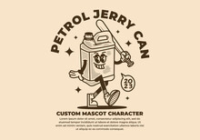Mascot Character Design Of Jerry Can