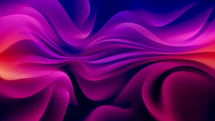 Wall Mural - Waves in Purple Colors