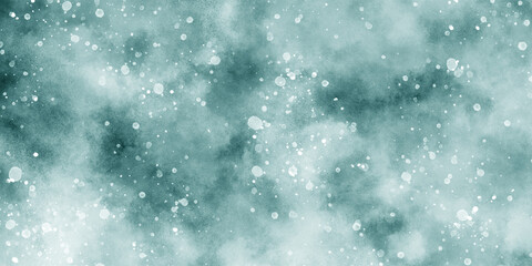 Wall Mural - Beautiful shiny light glowing abstract glitter background with bokeh, Abstract cloudy blue background with bokeh, beautiful blue watercolor background with glitter particles for wallpaper and design.