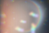 Fototapeta Tęcza - Prism Iridescent Light Leak Background