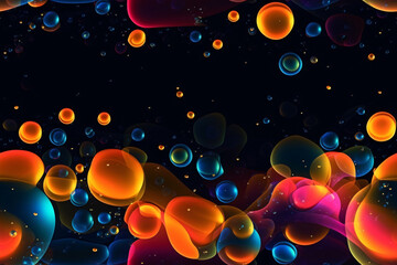 Wall Mural - Trendy Liquid Bubble Pattern. Ai generative