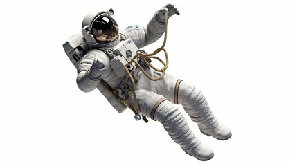 Wall Mural - An astronaut during a spaceflight in outer space. Generative AI