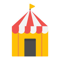 Canvas Print - Circus Tent Icon