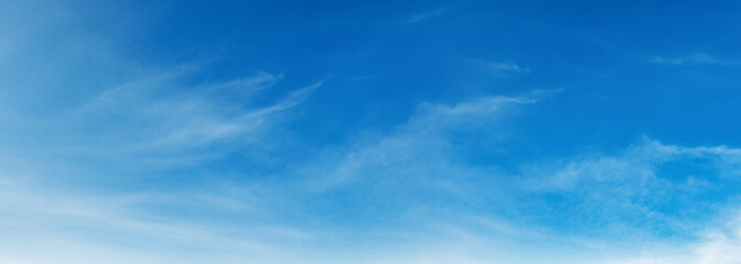 blue sky with white cloud landscape background