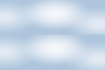 Poster - Blue white gradient empty studio room backdrop wallpaper abstract background blurred. use for showcase or product your. copy space for text