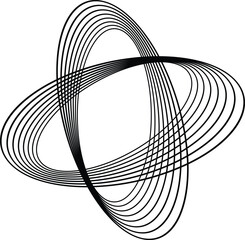 Poster - abstract seamless repeating circle pattern art.
