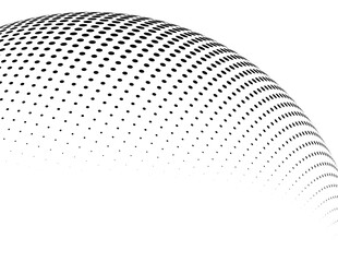 Poster - set design elements symbol editable halftone frame dot circle pattern on white background. vector il